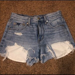 american eagle vintage hi-rise festival shorts